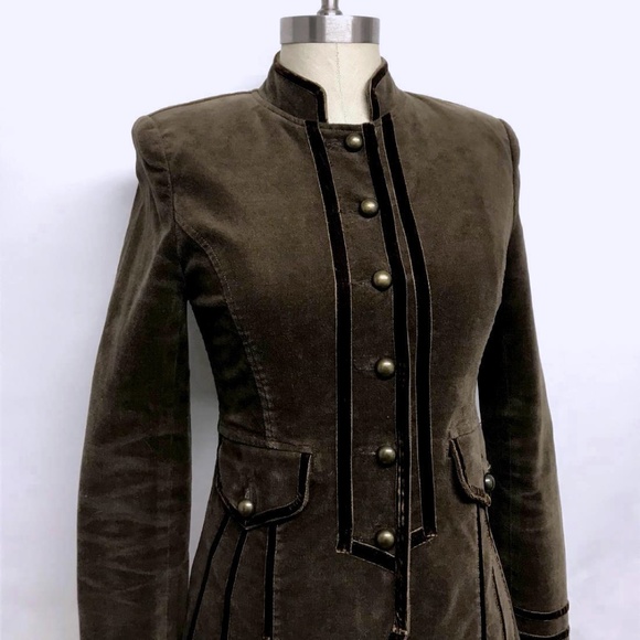 ❌❌SOLD❌❌ ANTHROPOLOGIE Vtg Military Look COAT S - Picture 5 of 8